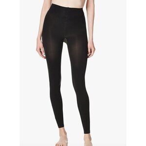 We Love Colors, Footless Performance Tights Leggings, Black, Small
